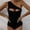Black, variant on hoksml One Piece Swimsuit,Women Solid Sexy Hollow Out One-Piece Bikini Push-Up Pad Swimwear Swimsuit Beachwear