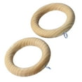 thumbnail image 1 of FUEENIRVA 2Set Drapery Rod Wood Rings for Low Noise Window Curtains, 1 of 6