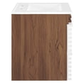 thumbnail image 4 of Modway Render 24" Wall-Mount Bathroom Vanity in White Walnut White, 4 of 9