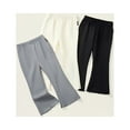thumbnail image 4 of Besolor Toddler Girls Flare Pants Kids Elastic High Waist Stretch Bell Bottoms Pants Long Trouser Baby Clothes, 4 of 5