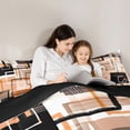 thumbnail image 5 of Castle Fairy Minimalist Sqare 2Pcs Bedding Comforter Set for Women Men,Geometric Rectangle Twin Comforter Sets,Abstract Minimalist Breathable Bedding Set,Breathable Home Decor, 5 of 8