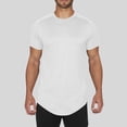 thumbnail image 6 of hoksml Men's T Shirts Athletic Running Gym Workout Short Sleeve Solid Color Elasticity Sport Tee Tops Round Neck Shirts 2025 on Clearance, 6 of 7