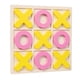 thumbnail image 5 of Juego de tres en raya de madera, divertido juego de mesa, rompecabezas, ocio inteligente Xoxo amarillo rosa, 5 of 9