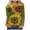 Yellow womens tops summer, variant on USSUMA Plus Womens Tops Dressy Casual Cute Graphic Loose Round Neck Women's Tunics Sunflower Print Basic Tee T Shirts for Women 3/4 Sleeve Summer Blouses Trendy