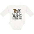 thumbnail image 3 of Inktastic Adopt a Rescue Dog Pet Boys or Girls Long Sleeve Baby Bodysuit, 3 of 5