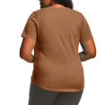 thumbnail image 4 of T-shirt à Manches Courtes à Col Rond pour Femmes Grande Taille, 4 of 7