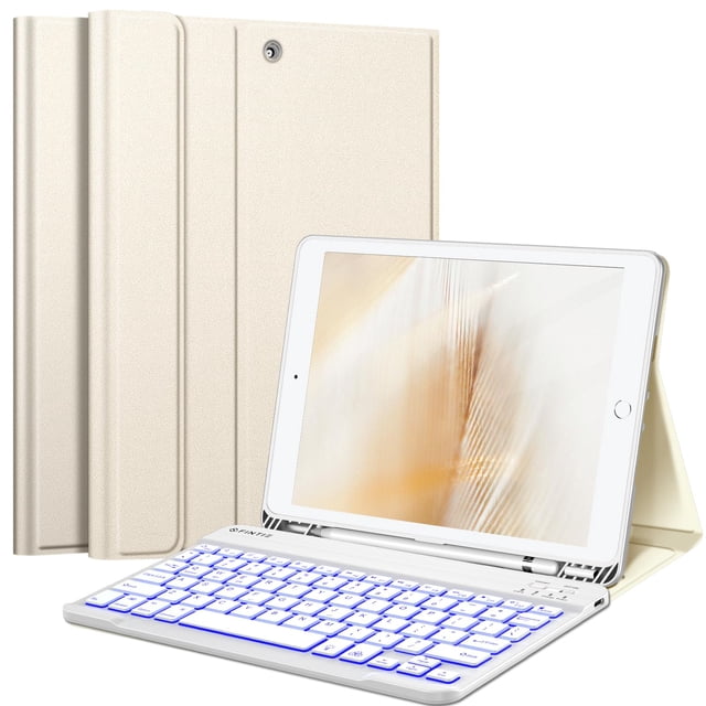 Funda con teclado FINTIE para iPad 9.ª/8.ª/7.ª generación 10.2" con retroiluminación