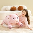 thumbnail image 3 of IKASA Giant Pig Stuffed Animal Plush Toy,Large Jumbo 30" Pink Huge Cute Soft Toys,Big Size Fluffy Plushy Fat Oversized Plushie,Gifts for Kids Girls Boys Girlfriend Children, 3 of 5