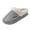 Gray, variant on Black Unisex Alphabet Print Slippers Fleece Lined Warm Thick Sole Slip Resistant Soft Cozy Lightweight Indoor Home Casual House Wear Size 44