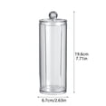 thumbnail image 3 of Cotton Round Holder with Lid, Clear Cotton Pad Dispenser for Bathroom Vanity, Shatterproof Countertop Organizer Apothecary Jar for Makeup Remover Pads & Skincare Routine Storage, 3 of 4