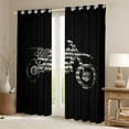 thumbnail image 2 of jejeloiu Extreme Dirt Bike Black Out Curtains,Gray Black Curtains Pack of 2 (42x63 Each) For Boys Kids, 2 of 6