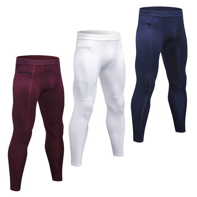Pantalón Corto Compresión de Hombre TFixol Blanco y Azul Oscuro y Burdeos Talla Small