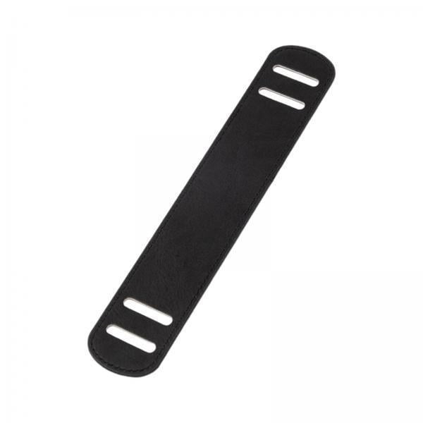 Abbracc 2xLeather Shoulder Strap Pad Handle Wide Replacement for Tote Satchels Handbag black L