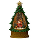 thumbnail image 2 of Bola de nieve navideña de 10", bolas de nieve musicales, linternas iluminadas con purpurina, ciervo, Claus, árbol de Navidad, decoración de mesa navideña, regalos cristianos, 2 of 7