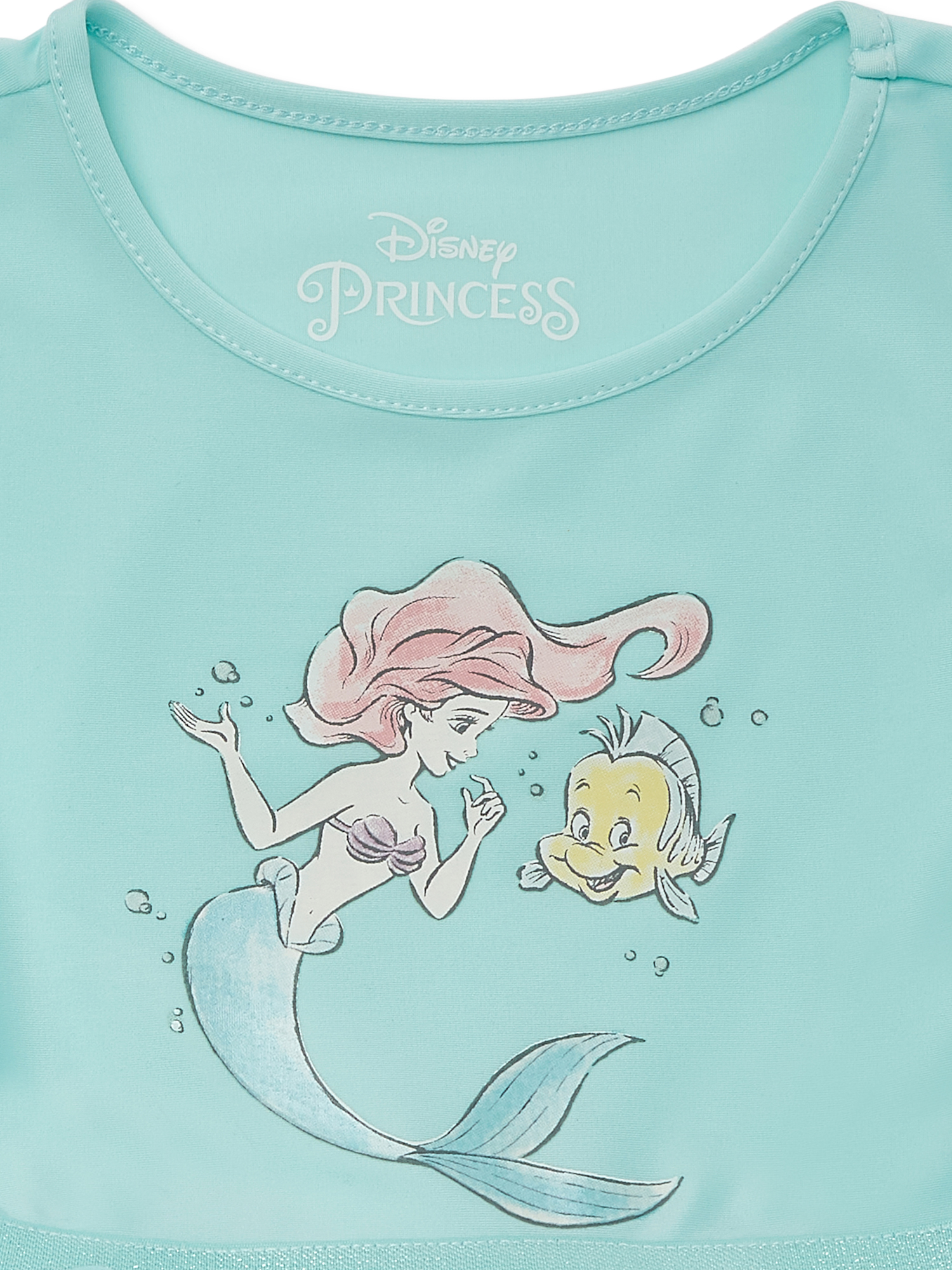 Disney Ariel The Little Mermaid Toddler Girls Short Sleeve Tutu Dress, Sizes 12M-5T