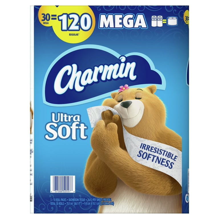 Charmin Ultra Soft Toilet Paper, 30 Mega Rolls