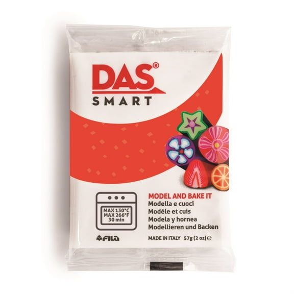 DAS Smart Polymer Clay Red Glitter 2 oz