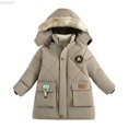 thumbnail image 2 of Liyamei Kids Hooded Padded Jacket with Zipper for Winter Warm Fashion Coat Size 7-8 Years, 2 of 5
