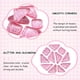 thumbnail image 4 of Set de mosaicos Swpeet, 450 g, con purpurina rosa, formas mixtas, 4 of 4