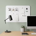 thumbnail image 5 of Felt Bulletin Board Wall Pin Board 24x16 inch Self-Adhesive Photo Memo Board with 30 Push Pins, in Clean White, 5 of 6
