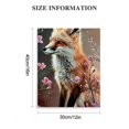 thumbnail image 3 of FCXZI Lovely Fox Indoor art wall decoration home is suitable for living room, bedroom, office, dining room, club decoration, can hang Canvas painting 12x16in, 3 of 5