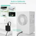 thumbnail image 3 of SAYFUT Portable Indoor Desktop Cooling Evaporative Cooler Air Box Fan w/ Ice Water Tank, 3 of 7