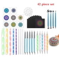 thumbnail image 1 of Kits De Herramientas De Punteado De Mandala, Kits De Herramientas De Pintura, Pinceles, Bandeja De Pintura, Pinceles, Pintura De Roca 42 Uds Moyic EL008815-00, 1 of 5