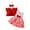 style-02 Red, variant on Gubotare Baby Girl Fall Dress Outfit Girl's 3 Piece Outfits Print Ruffle Sleeveless Dress and Long/Short Sleeve Cardigan Tops Sets Size 2T 3T (Red,2-3 Years)
