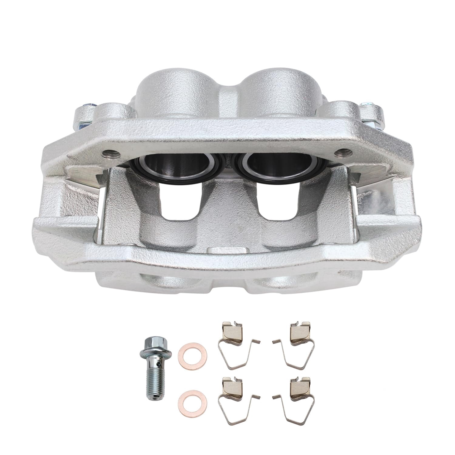 Detroit Axle - 2pc Front Brake Calipers for 06-08 Ram 1500, 05-08 Dodge Dakota, 06-09 Mitsubishi Raider, 2 Disc Brake Calipers 2006 2007 2008 Replacement