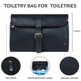 thumbnail image 3 of Neceser colgante de piel LEATHER VILLAGE Vintage Black, 3 of 8