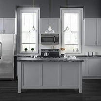 Linea di Liara Lucera Modern Farmhouse Pendant Light Fixture Ceiling Hanging Large Glass Pendant Lighting for Kitchen Island Brushed Nickel Pendant Light Over Sink Light Fixtures,