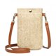 thumbnail image 2 of Mini Bandolera de Paja WDOplteas Verano Mujer Cartera Tejida Camello Con Hebilla, 2 of 9