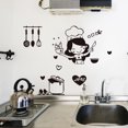 thumbnail image 3 of Sywqhk Lovely Chef patrón pared pegatina impermeable extraíble calcomanía cocina decoración Sywqhk Para estrenar, 3 of 9