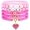 5pcs, variant on Love Bracelets for Women Heishi Surfer Pink Clay Bead Bracelet Set Love Heart Boho Cute Pink Red Stackable Stretch Jewelry Mother's Day Birthday Mom Mama Gifts