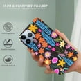 thumbnail image 2 of COMIO  Impact Case for iPhone 15 Pro [4X Military Grade Drop Tested / 8.2ft Drop Protection/Compatible with Magsafe] - Flower Prints - Bright Spring Flowers - Daisy Floral Pattern - Matte Black, 2 of 4