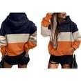 thumbnail image 2 of Sudadera con Capucha de Larga con Estampado de Leopardo de Gran Tamaño para Mujer y Hombre, Estilo Y2K Naranja XXL, 2 of 5