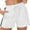 White, variant on uublik Women Workout Shorts Lounge Shorts Casual Comfy Drawstring High Waist Running Shorts with Pockets Black