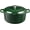 Green, variant on Enameled Cast Iron Dutch Oven Pot With Lid, Dutch Oven for Sourdough Bread Baking Round Pot Dule Handle, 6 Quart, White