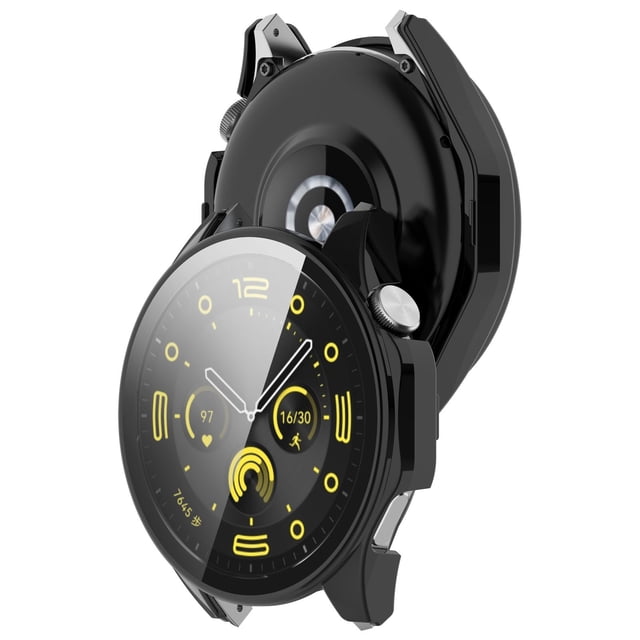 WIFKLSIIPG Integrated Protective Case Compatible with Smartwatch PC + Tempered Glass Cover with Screen Guard