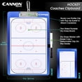 thumbnail image 3 of Cannon Sports Dry Erase Coaches Board with Marker - Double-Sided Dry Erase Coaching Board for Baseball, Basketball, Football, Soccer, and Hockey - Perfect for Practices and Games (Hockey), 3 of 11
