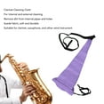 thumbnail image 3 of Clarinet Swab Cloth Suede Suppleness Saxophone Inside Tube Suede Cleaning Strip Pull Through Swab Instrument Cleaner Cloth, 3 of 8