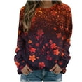 thumbnail image 1 of Birdeem Chandails en Molleton pour Femmes Chandail à Capuchon Pullover Femmes Décontracté Imprimé Manches Longues Col Rond Chandail Chandail à Capuchon, 1 of 5
