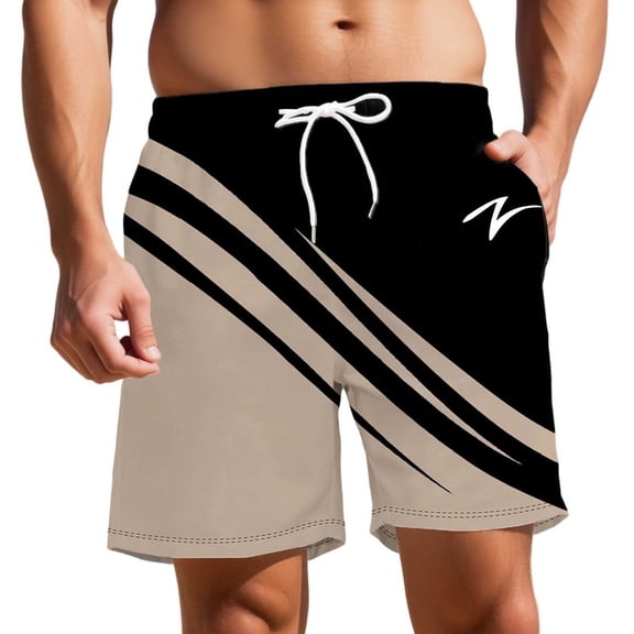 Kcolen Mens Swim Trunks 5 Inch Inseam High Stretch Board Shorts Men's Light Mens Swimwear with Compression Liner Summer Beach Men Swim Brief