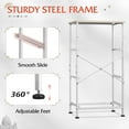 thumbnail image 6 of GALAXHERO 3 Drawer Nightstand, Fabric Storage Dresser Sturdy Steel Frame with Wood Top, Light Grey, 6 of 6