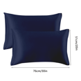 thumbnail image 4 of Funda de almohada Funda de almohada transpirable Funda de cojín para la cabeza de tela Funda de almohada de color sólido para cama, Azul Advancent HA003270-02, 4 of 7