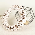 thumbnail image 4 of Cotton Wreath 16inch Large White Cotton Wreath for Festival Celebration Front, 4 of 8