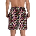thumbnail image 3 of Yiaed Colourfull Owl Print Men's Swim Trunks with Lining Quick Dry Sports Shorts Beach Shorts Boardshorts-XX-Large, 3 of 5