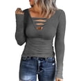 thumbnail image 1 of Tee-Shirt à Manches Courtes pour Femmes, T-Shirts de Sport à Manches Longues pour Femmes, Hauts pour Femmes, T-Shirts d'Entraînement pour Femmes, T-Shirts Ajustés pour Femmes, Col Roulé pour Femmes, Manches Longues, 1 of 3