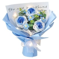 Fresh Flower Bouquet, Beautiful Mixed Flower Bouquet with Roses, Mothers Day Gift, Birthday Gift for Mom, Rose Sunflower Carnation Arrangement, Home Decorations