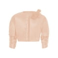 thumbnail image 3 of TiaoBug Kids Girls Sparkly Sequins Ruffled Short Coat - Birthday Party Wear Pink 12, 3 of 5